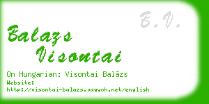 balazs visontai business card